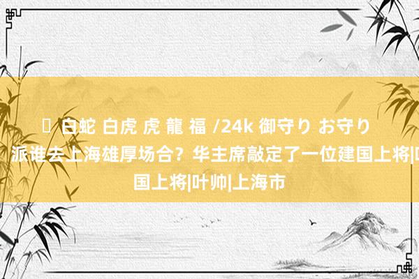 ✨白蛇 白虎 虎 龍 福 /24k 御守り お守り 76年10月，派谁去上海雄厚场合？华主席敲定了一位建国上将|叶帅|上海市